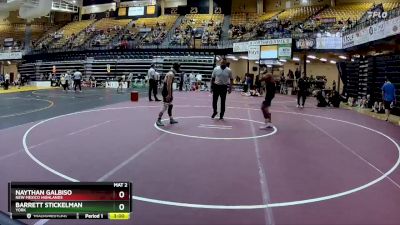 125 lbs Cons. Round 2 - Barrett Stickelman, York vs Naythan Galbiso, New Mexico Highlands