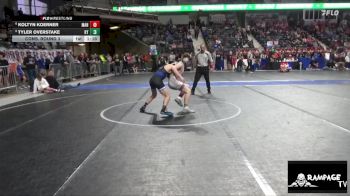 110 lbs Cons. Round 3 - Koltyn Koerner, Manhattan vs Tyler Overstake, Kansas YG