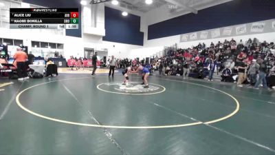 110 lbs Champ. Round 1 - Alice Liu, Arroyo vs Naomi Bonilla, Fillmore