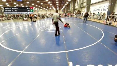 84 lbs Round 2 (10:45am Saturday) - Bradley Alarid, Mile High vs Connor Clark, Nauman Red
