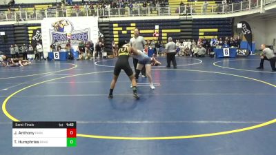 118 lbs Semifinal - Justice Anthony, Parkersburg South-WV vs Tamara Humphries, Brashear