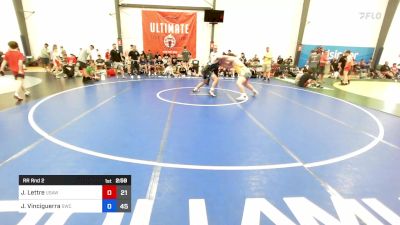 129 kg Rr Rnd 2 - Jon Lettre, USAW Maine vs John Vinciguerra, Seagull Wrestling Club