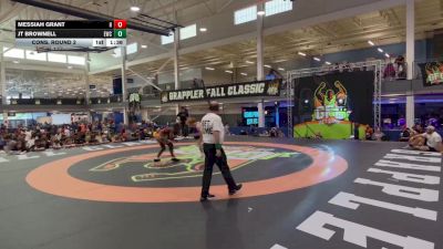 120 lbs Cons. Round 2 - Jt Brownell, Unattached vs Messiah Grant, Hammers