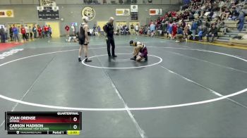 119 lbs Quarterfinal - Joan Orense, Dimond vs Carson Madison, South Anchorage High School