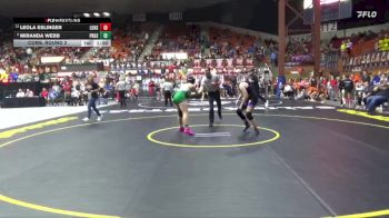 145 lbs Cons. Round 2 - Miranda Webb, Pratt HS vs Leola Eslinger, Louisburg Hs