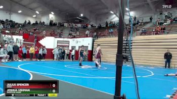 150 lbs Cons. Round 7 - Julius Spencer, Knox vs Joshua Ushman, Riverton Parke