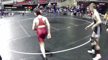 110 lbs Champ. Round 1 - Daysen Jensen, Chadron Junior Wrestling Club vs Eli Sinn, Fairbury Matmen