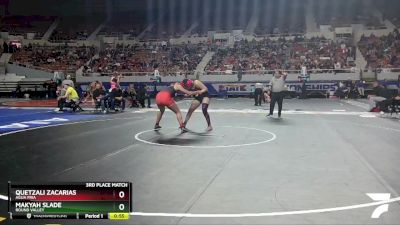 D2-165 lbs 3rd Place Match - Makyah Slade, Round Valley vs Quetzali Zacarias, Agua Fria