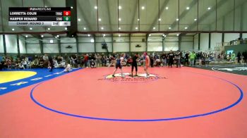 Girls Grades 3rd-5th FS - 98.8-106 Champ. Round 3 - Keely Huffman, COWA vs Dani Sylva, Tumwater Wrestling Club