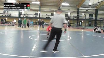 141 lbs Consi Of 16 #2 - Mason Gibson, Rutgers vs Michael Schiffhauer, Sacred Heart - UNATT