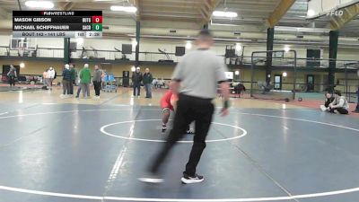 141 lbs Consi Of 16 #2 - Mason Gibson, Rutgers vs Michael Schiffhauer, Sacred Heart - UNATT