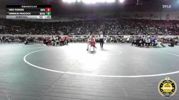 G5A-125 lbs Semifinal - Dru Turner, Hinton-Girls vs Brenlie Peacock, McLoud-Girls