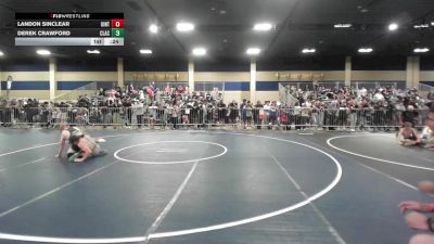 144 lbs Consi Of 8 #2 - Landon Sinclear, Uintah vs Derek Crawford, Clackamas WC