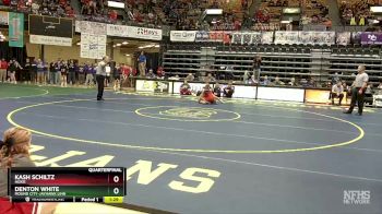 106 lbs Quarterfinal - Kash Schiltz, Hoxie vs Denton White, Mound City-Jayhawk Linn