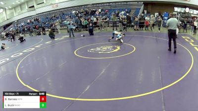 10U Boys - 71 lbs Cons. Round 4 - Logan Buck, Bad Karma Wrestling Club vs Brantley Barnes, Michigan Premier WC