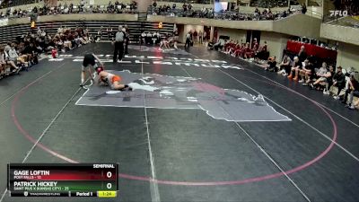 107 lbs Semis & 1st Wrestleback (8 Team) - Gage Loftin, Post Falls vs Patrick Hickey, Saint Pius X (Kansas City)