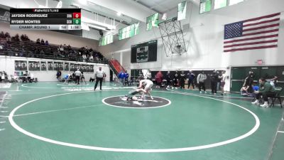 120 lbs Champ. Round 1 - Jayden Rodriguez, Shadow Hills vs Ryder Montes, Schurr