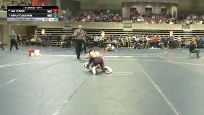 127 Championship Bracket Cons. Round 6 - Aidan Carlson, Mahtomedi vs Ian Olson, Waconia