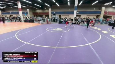 80 lbs Cons. Round 1 - Vivienne Wilson, Coppell Stars Wrestling Club vs Abrielle Chavarrilla, Legacy Wrestling Club