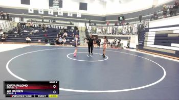 100 lbs Round 2 (4 Team) - Chaya Palomo, Oregon vs Ali Hansen, Utah 2