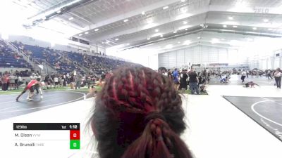 123 lbs Semifinal - Meghan Olson, YV Wrestling vs Allyson Brunolli, Threshold WC