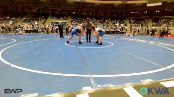 155 lbs Quarterfinal - Briar James, Sallisaw Takedown Club vs Gage Pope, Claremore Wrestling Club