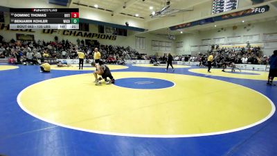 135 lbs Consi Of 8 #1 - Dominic Thomas, Orting (WA) vs Benjamin Kohler, Wasatch (UT)