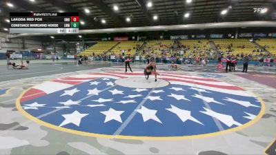 130-145 Exhibition Round 1 - Constance Whirlwind Horse, Little Wound Mustangs vs Lakoda Red Fox, Glendive Mat Devils