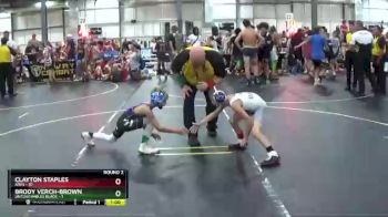 56 lbs Round 2 (6 Team) - Clayton Staples, ARES vs Brody Verch-Brown, Untouchables Black