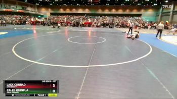 157 lbs Champ. Round 2 - Jack Conrad, University vs Caleb Quintua, Casa Grande