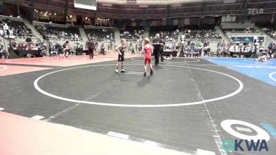 52 lbs Consi Of 4 - Levi Stern, Fort Gibson Youth Wrestling vs Owen Edwards, Runestone