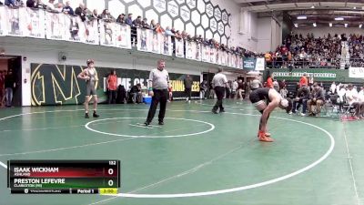 132 lbs Champ. Round 2 - Isaak Wickham, Ashland vs Preston Lefevre, Clarkston (MI)