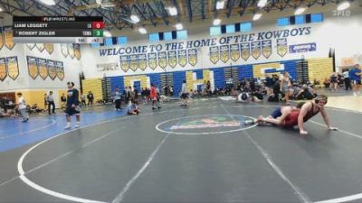 157 lbs Cons. Round 3 - Liam Leggett, Lake Gibson vs Robert Zigler, Top Gun Wrestling Academy