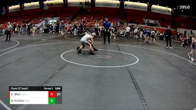 64 lbs Finals (2 Team) - Blake Proctor, Silo WC vs Hank Blair, CP Wrestling Academy