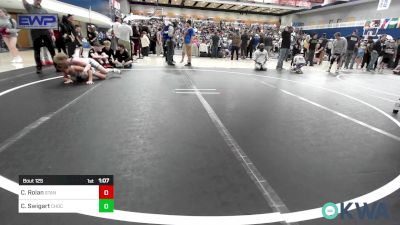 90 lbs Semifinal - Creed Rolan, Standfast OKC vs Crew Swigart, Choctaw Ironman Youth Wrestling