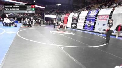 190 Class 1 lbs Cons. Round 3 - Abigail Parker, Gallatin vs Eva Alexander, Oak Grove