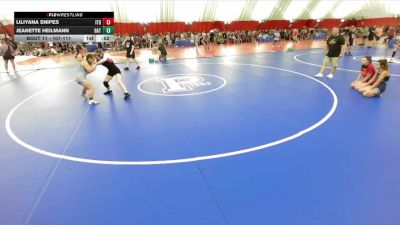 107-111 lbs Round 1 - Liliyana Snipes, Illinois Top Dawgs vs Jeanette Heilmann, Batavia