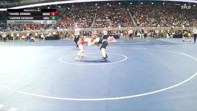 D2-126 lbs Quarterfinal - Daniel Gemmel, Huron HS (New Boston) vs Carter Cichocki, Lowell HS