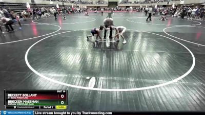 75 lbs Cons. Round 4 - Brecken Massman, Outlaw Wrestling Club vs Beckett Bollant, RT Elite Wrestling