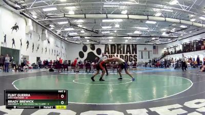 165 lbs Round 4 (6 Team) - Flint Guerra, Ohio Northern vs Brady Brewick, University Of Wisconsin Eau Claire