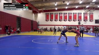 141 lbs Champ. Round 2 - Isaac Gonzalez, Cerritos College vs Manny Ramirez, Unattached