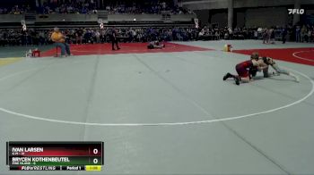 90 lbs 1st Place Match - Ivan Larsen, K-M vs Brycen Kothenbeutel, Pine Island