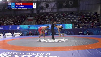 125 kg 1/8 Final - Sertac Aksoy, Turkiye vs Cole Mirasola, United States