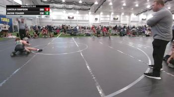 84 lbs Round 1 (8 Team) - Jacob Yeager, Eastwood Eagles WC vs Lincoln Simpson, SHWA