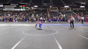 70 lbs Cons. Round 1 - Andalyn Hogan, Topeka Blue Thunder vs Nicolette Raybern, Hoisington Jr Cardinal Wrestling Club