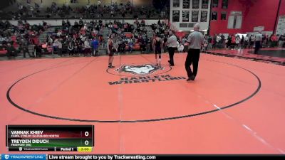 106 lbs Quarterfinal - Vannak Khiev, Carol Stream (GLENBARD NORTH) vs Treyden Diduch, FREEPORT (HS)