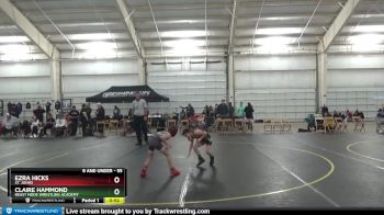 55 lbs Round 5 - Ezra Hicks, St. Johns vs Claire Hammond, Beast Mode Wrestling Academy