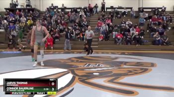 165 lbs Quarterfinal - Jarvis Thomas, Waynesburg vs Connor Bauerline, St. Vincent College