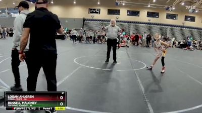 72 lbs Round 1 (8 Team) - Russell Maloney, Top Dawg Academy vs Logan Ahlgren, PitBull Terps