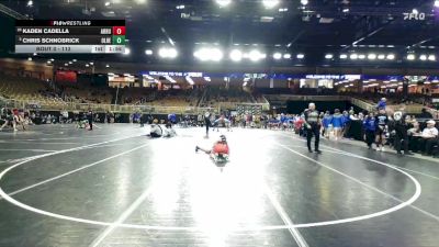113 lbs Champ. Round 2 - Chris Schnobrick, Olympic Heights vs Kaden Cadella, Archbishop Rummel